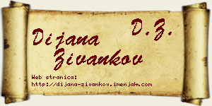 Dijana Živankov vizit kartica